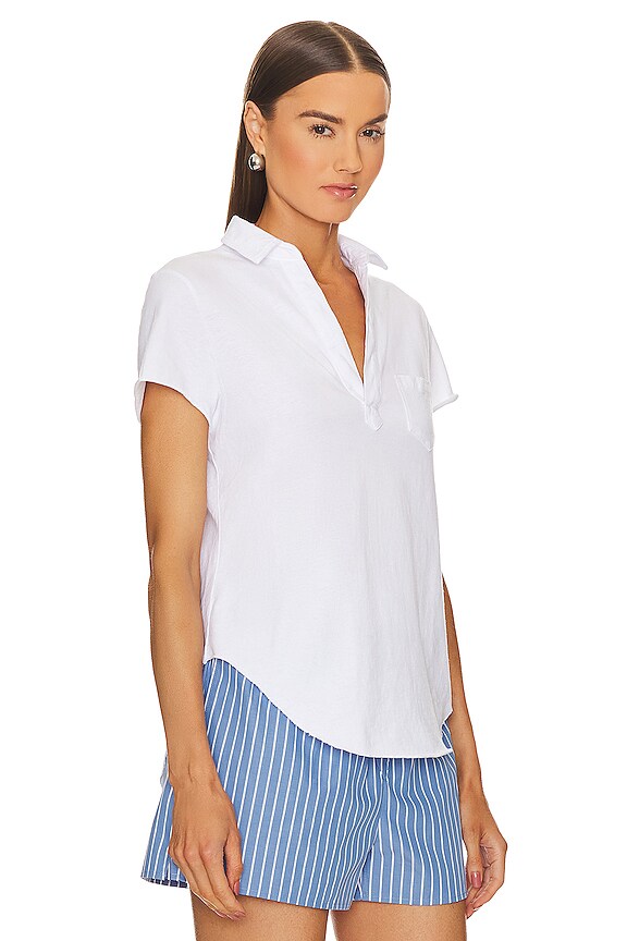 view 2 of 4 Charlotte Perfect Polo in White