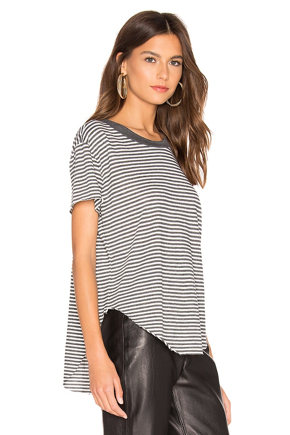 view 2 of 4 tee lab Our Vintage Tee in Carbon Stripe