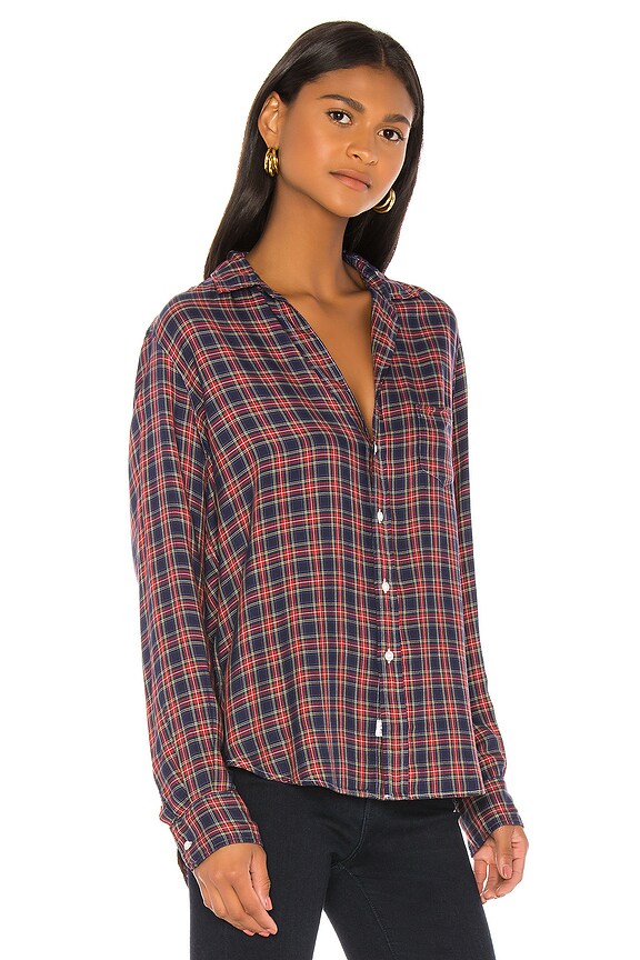 view 2 of 4 CAMISA EILEEN in Small Red, Navy & Green Plaid
