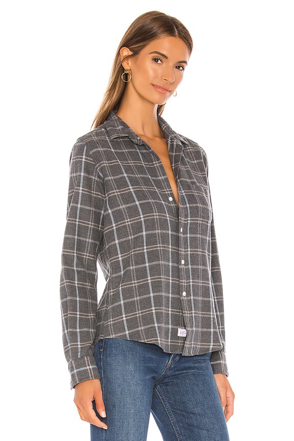view 2 of 4 РУБАШКА BARRY in Charcoal Grey, Blue & Taupe Plaid