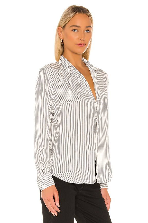 view 2 of 4 EILEEN ボタンダウン in Black Double Stripe