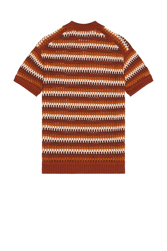 view 2 of 3 Pinto Crochet Shirt in Silk Brown