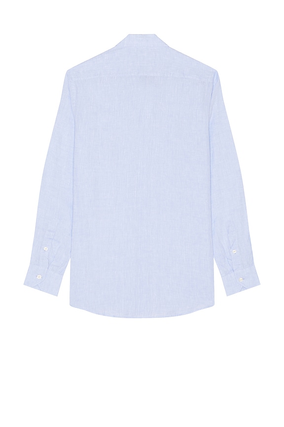view 2 of 3 Antonio Linen Shirt in Baby Blue