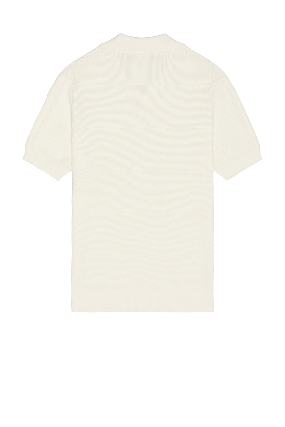 view 2 of 4 Rino STR Salt And Pepper Stitch Polo in Ivory