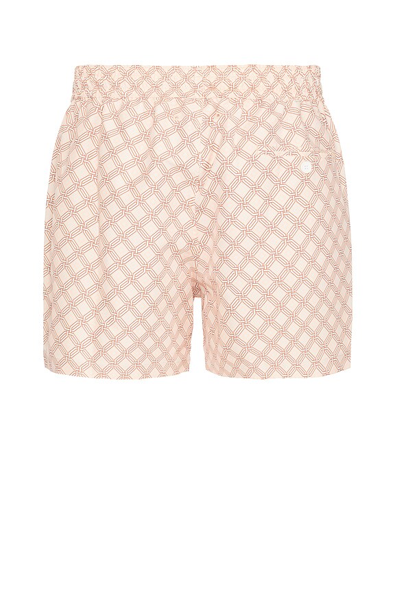 view 2 of 4 Sport Angra Trelica Swimshort in Salmon Pink & Ecru