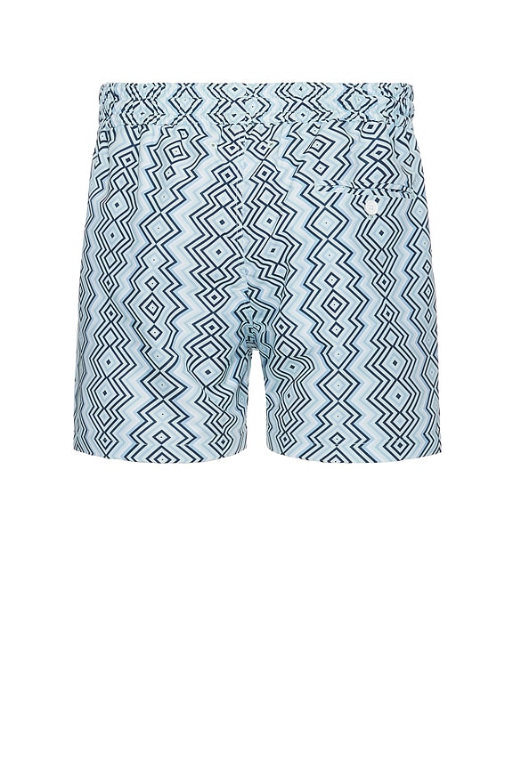 view 2 of 3 Sport Angra Camada Print Simwshorts in Sky Light & Perennial Blue