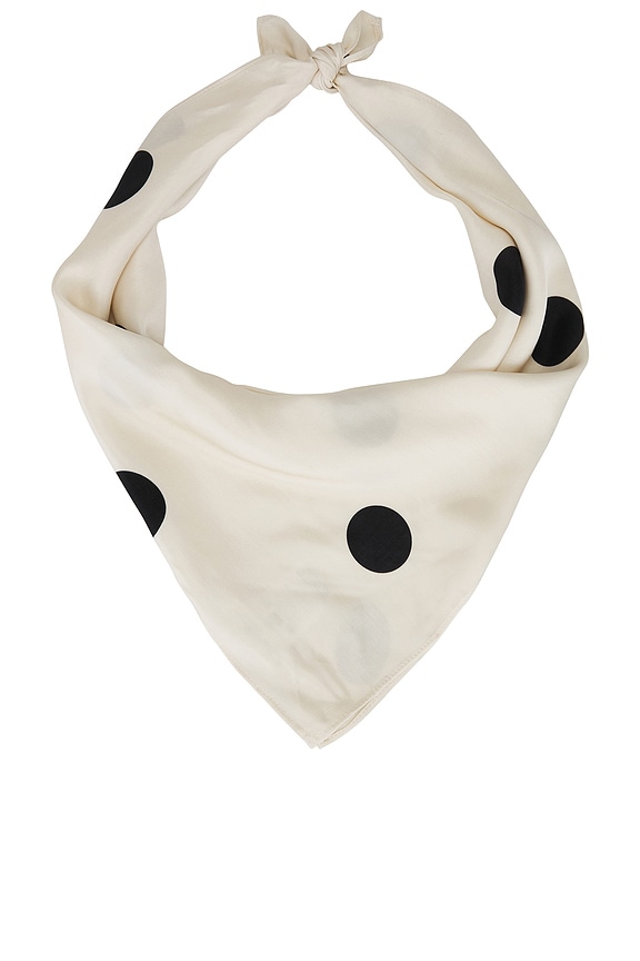 view 2 of 3 Dorothy Dot Headscarf in Cream