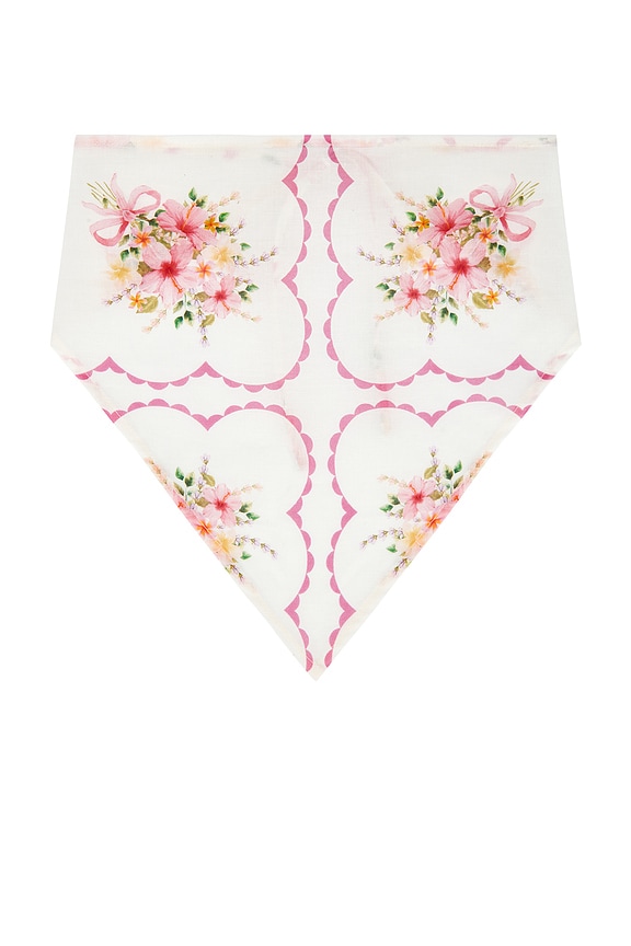 view 2 of 3 Lillian Bandana in White