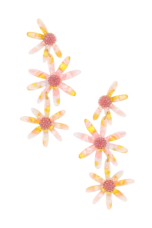 view 1 of 3 Ryder Daisy Earrings in Light Rose