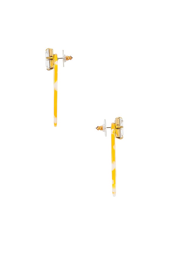 view 2 of 3 Afton Lucite Earrings in Yellow