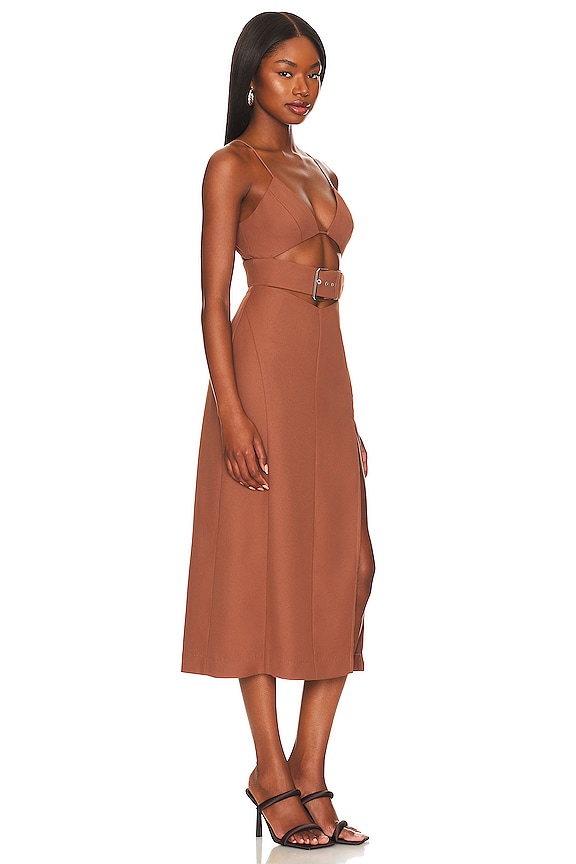 view 2 of 3 VESTIDO NATASHA in Brown