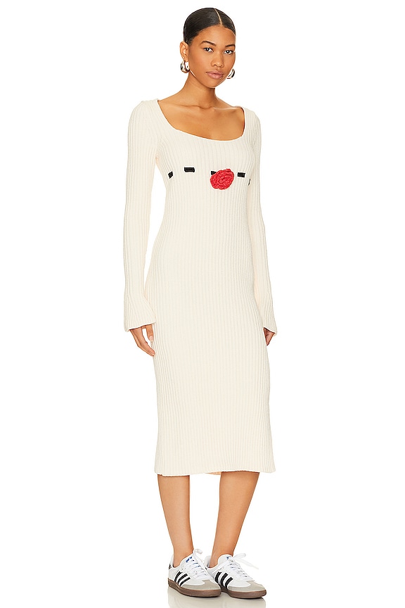 view 2 of 3 Blythe Midi Dress in White