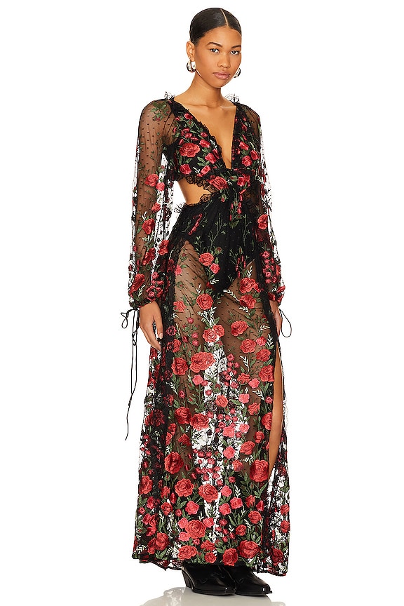 view 2 of 3 Araceli Maxi Dress in Black Multi