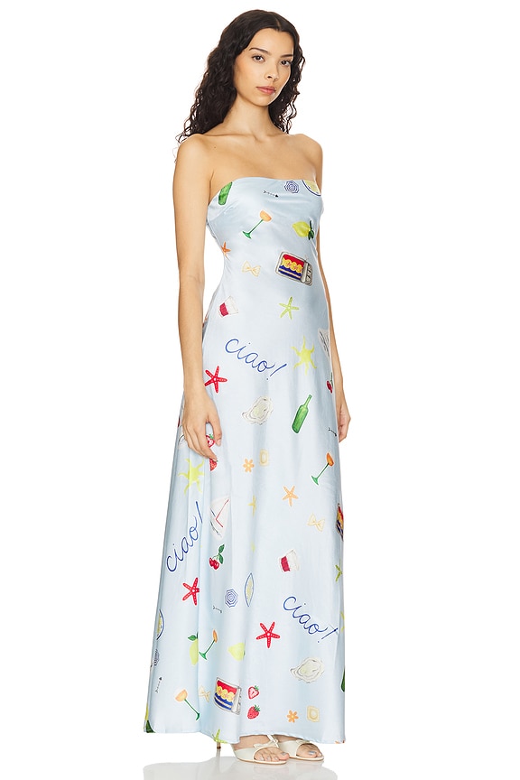 view 2 of 4 ROBE MAXI CARLA in Blue