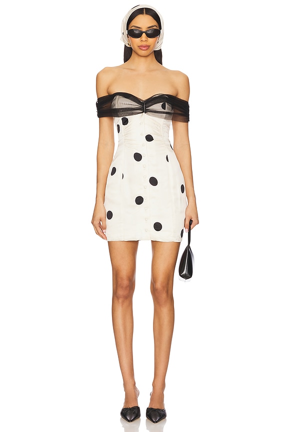 view 1 of 3 Dorothy Dot Mini Dress in Cream