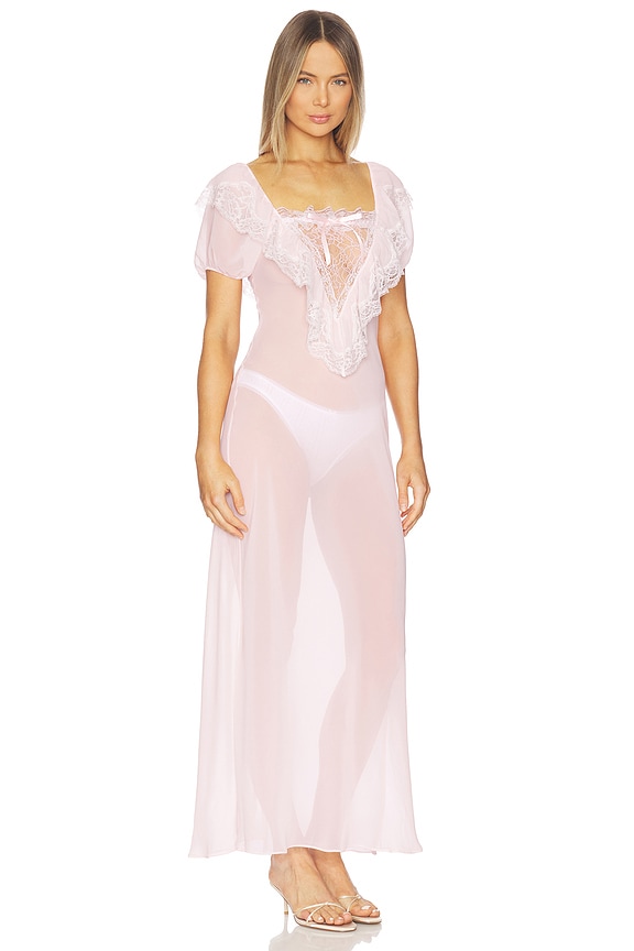 view 2 of 3 Grace Maxi Slip Dress in Light Pink