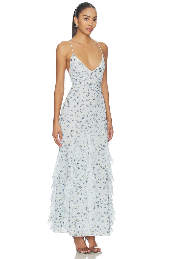 view 2 of 4 Elea Beaded Maxi Dress in Blue