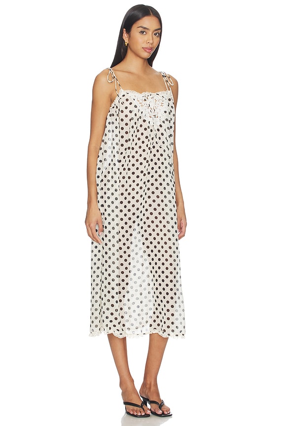 view 2 of 3 Estelle Cover Up Maxi Dress in Cream & Black