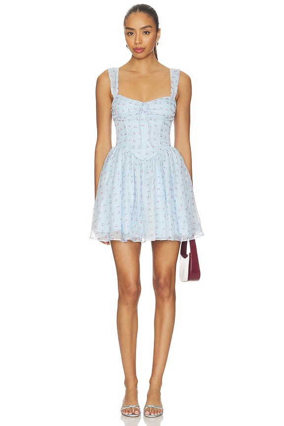 view 1 of 4 VESTIDO THAT'S AMORE BOUQUET in Blue