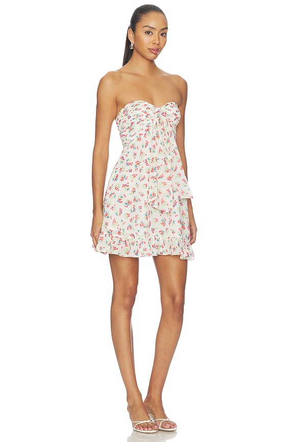 view 2 of 4 Teagan Mini Dress in Cream Red
