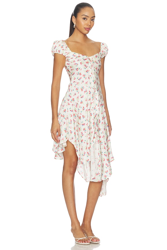 view 2 of 4 Cherry Mae Midi Dress in Cream Red