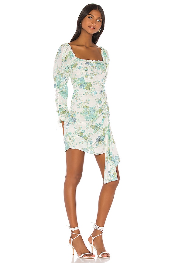 view 2 of 3 ROBE COURTE EILEEN in Blue Floral