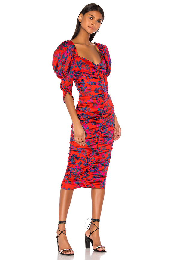 view 2 of 3 Monet Midi Dress in Rouge