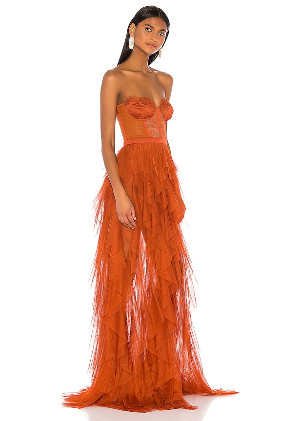 view 2 of 3 x REVOLVE Bustier Gown in Rust