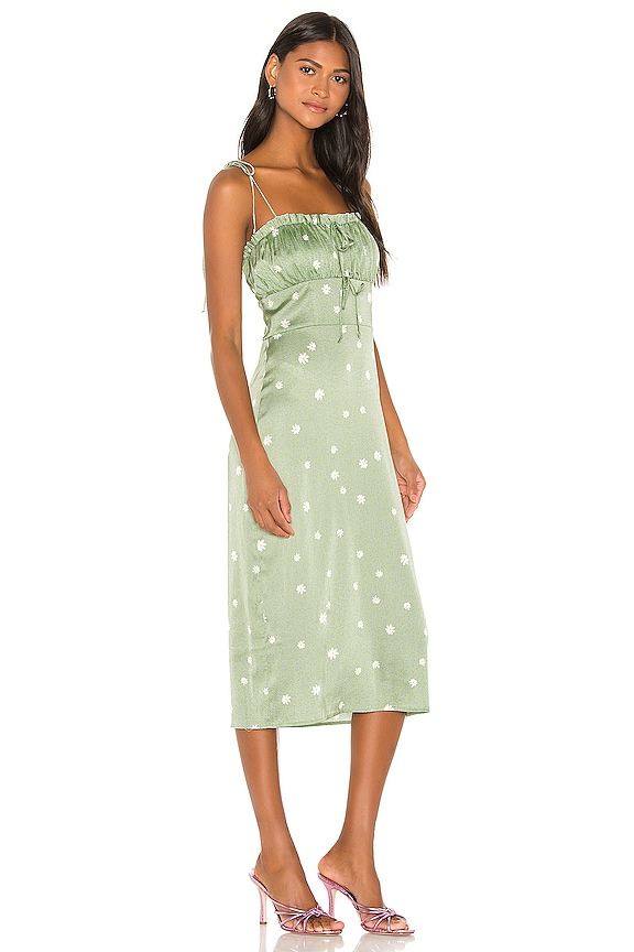 view 2 of 3 ROBE MI-LONGUE ROBIN in Mint Cheetah