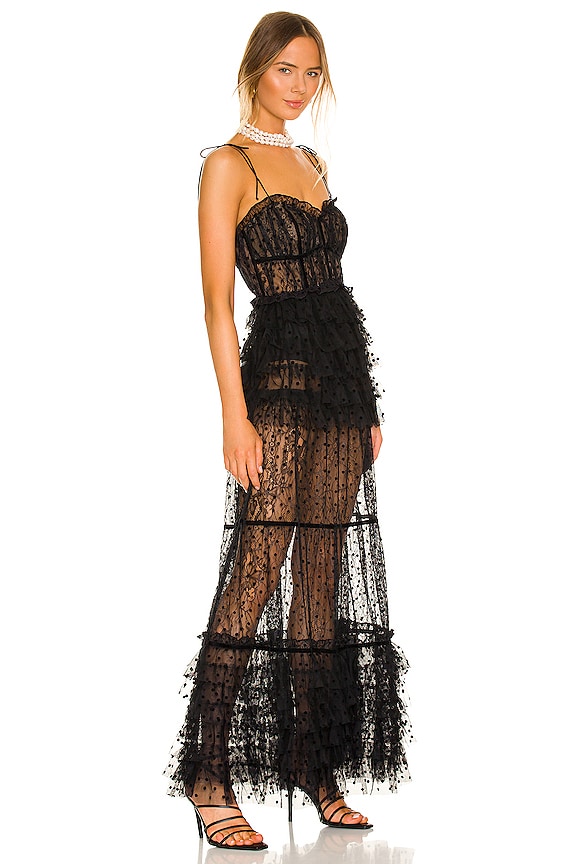 view 2 of 3 VESTIDO JOURDAN in Black
