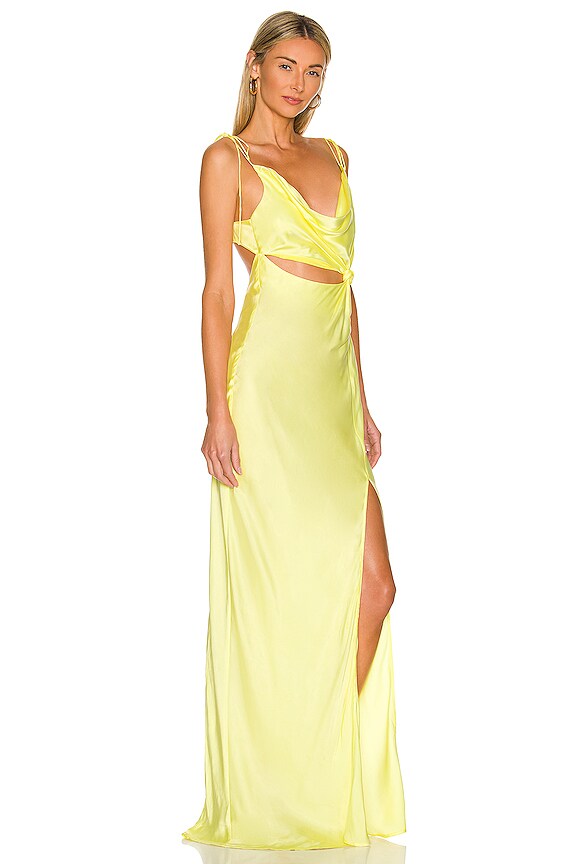 view 2 of 4 Kyra Cut Out Maxi Dress in Yellow