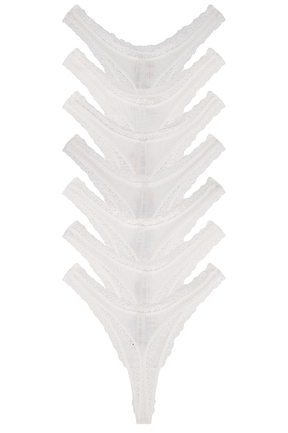 view 2 of 6 SOIREE 팬티 7팩 in White