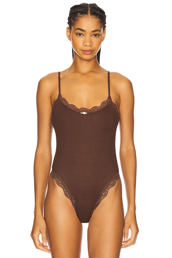 view 2 of 6 Elliana Bodysuit in Chocolate