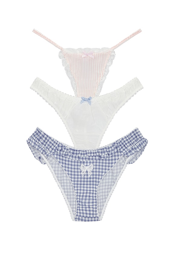 view 1 of 5 Summer Picnic Panty Pack in White