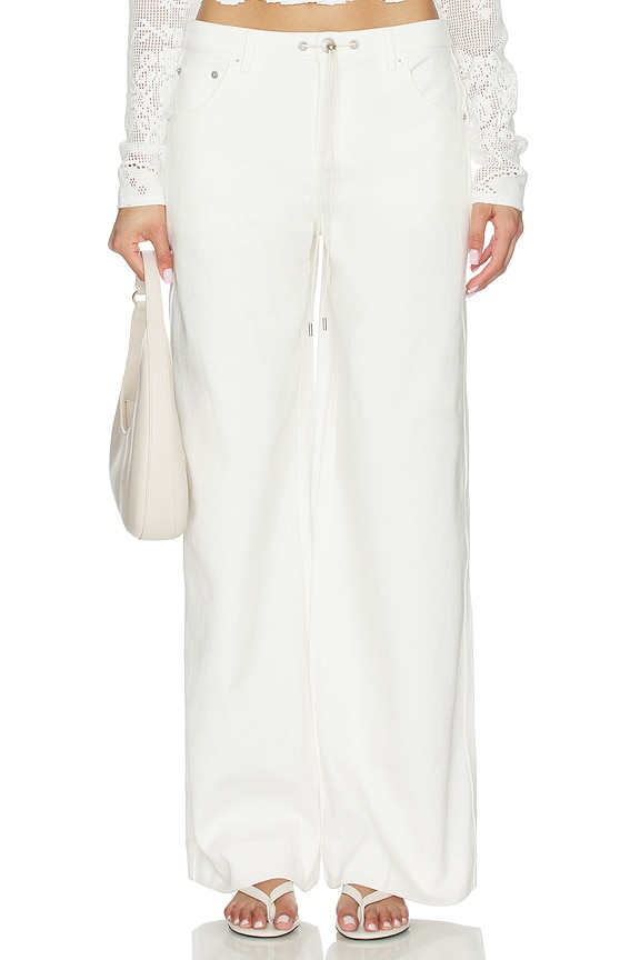 view 1 of 6 Agnes Denim Jeans in White