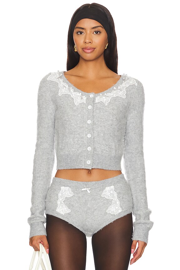 view 2 of 6 Arinah Cardigan in Grey