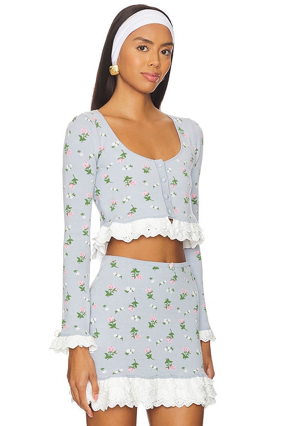 view 2 of 4 GILET AMALIA in Blue