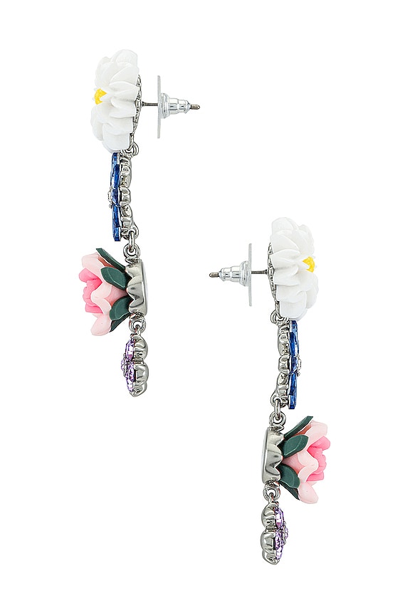 view 2 of 3 Hollyhock Drop Earrings in Multi