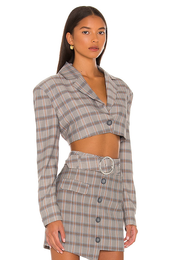 view 2 of 4 Kym Crop Blazer in Grey