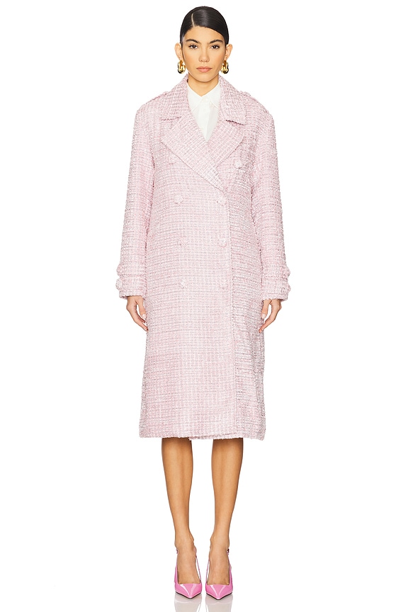 view 2 of 5 ABRIGO TRAWBERRY CREAM TWEED in Pink