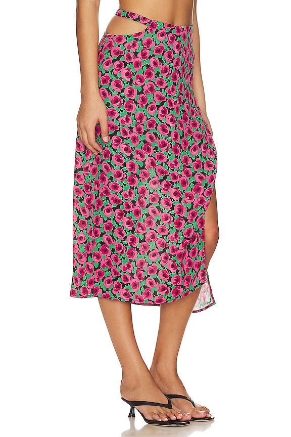 view 2 of 4 FALDA MIDI BAROLO in Red