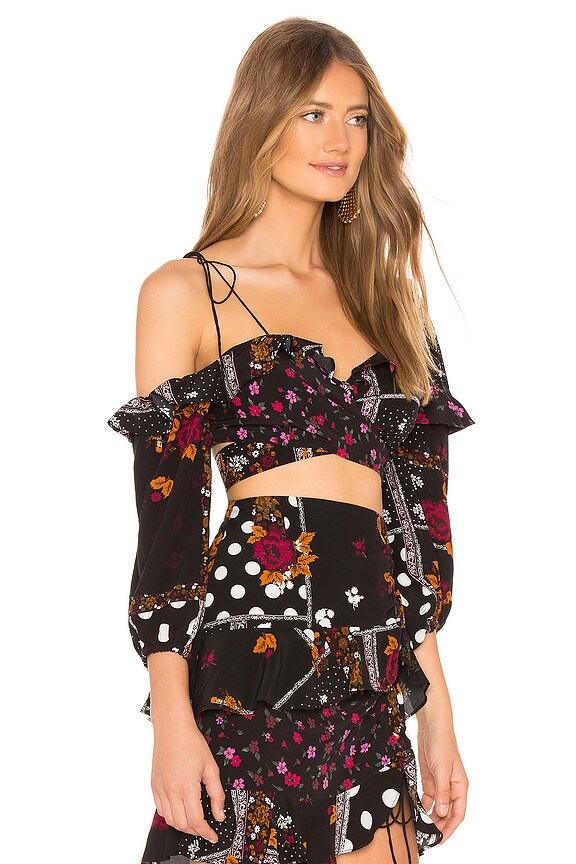 view 2 of 4 X REVOLVE St Louis Crop Top in Patchwork in Patchwork Floral