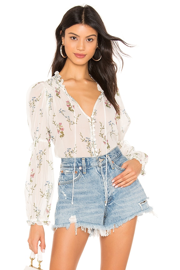 view 1 of 5 Delta Blouse in Ivory Floral