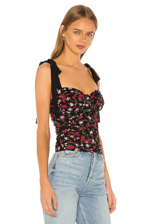 view 2 of 4 TAINTED 플로럴 탑 in Rose