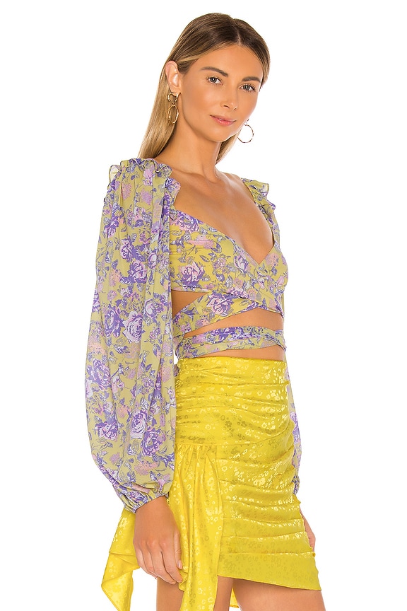 view 2 of 4 Maui Wrap Top in Yellow