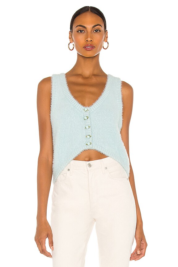 view 1 of 5 Anastasia Sweater Vest in Sky