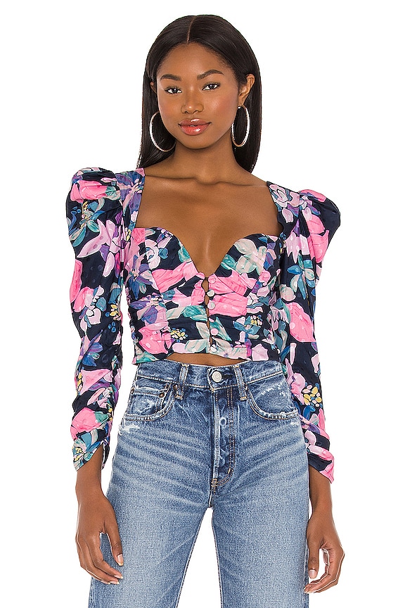 view 1 of 4 Penny Blouse in Navy