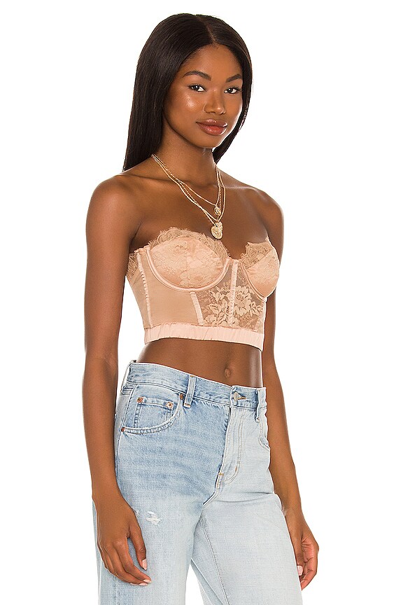 view 2 of 4 X REVOLVE Lace Bustier Top in Nude