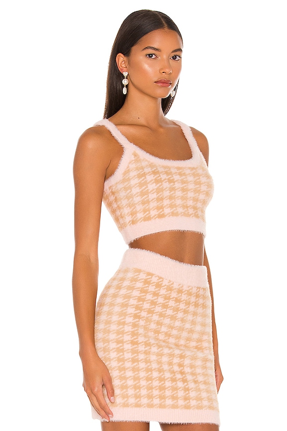 view 2 of 4 Cher Crop Sweater Tank in Light Pink