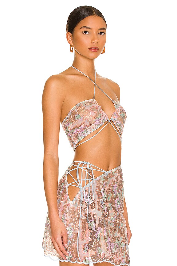 view 2 of 6 Monique Bra Top in Blue